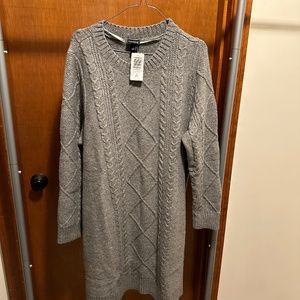NWT Torrid Gray Sweater Dress Size 18/20